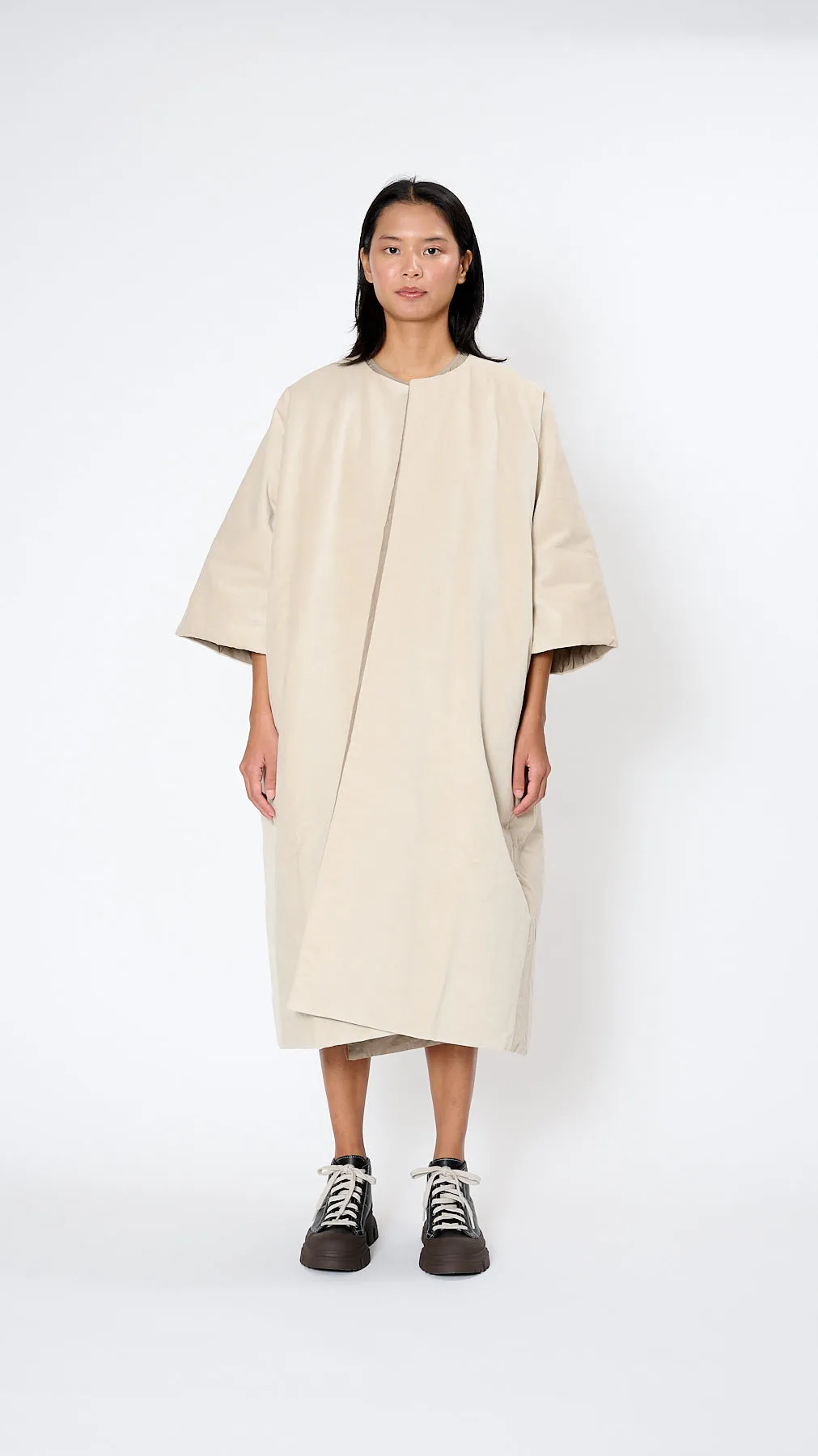 Carola Reversible Padded Coat in Shell