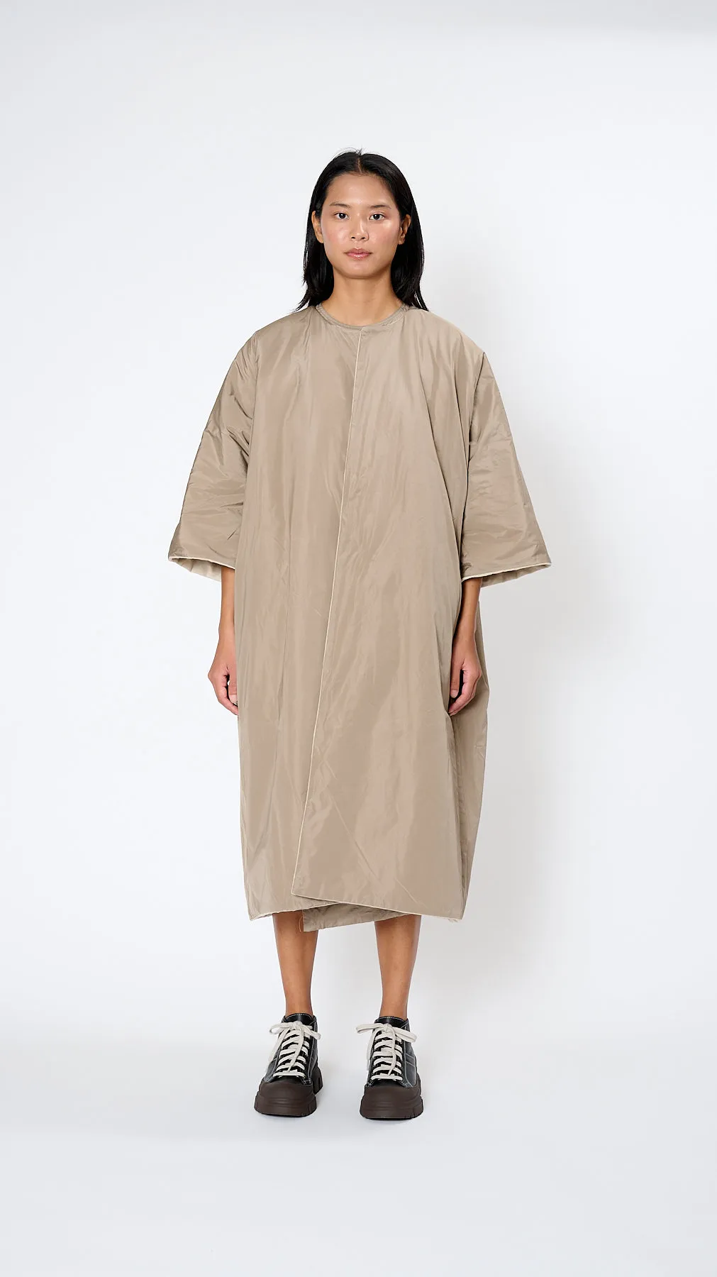 Carola Reversible Padded Coat in Shell