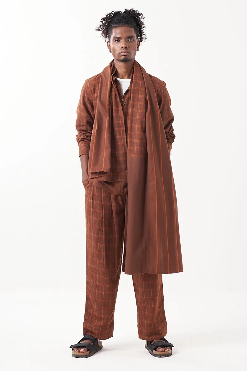 Checkered Shacket Co-Ord ( Set Of 3)