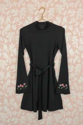 Dark Pansy Mini Swing Dress
