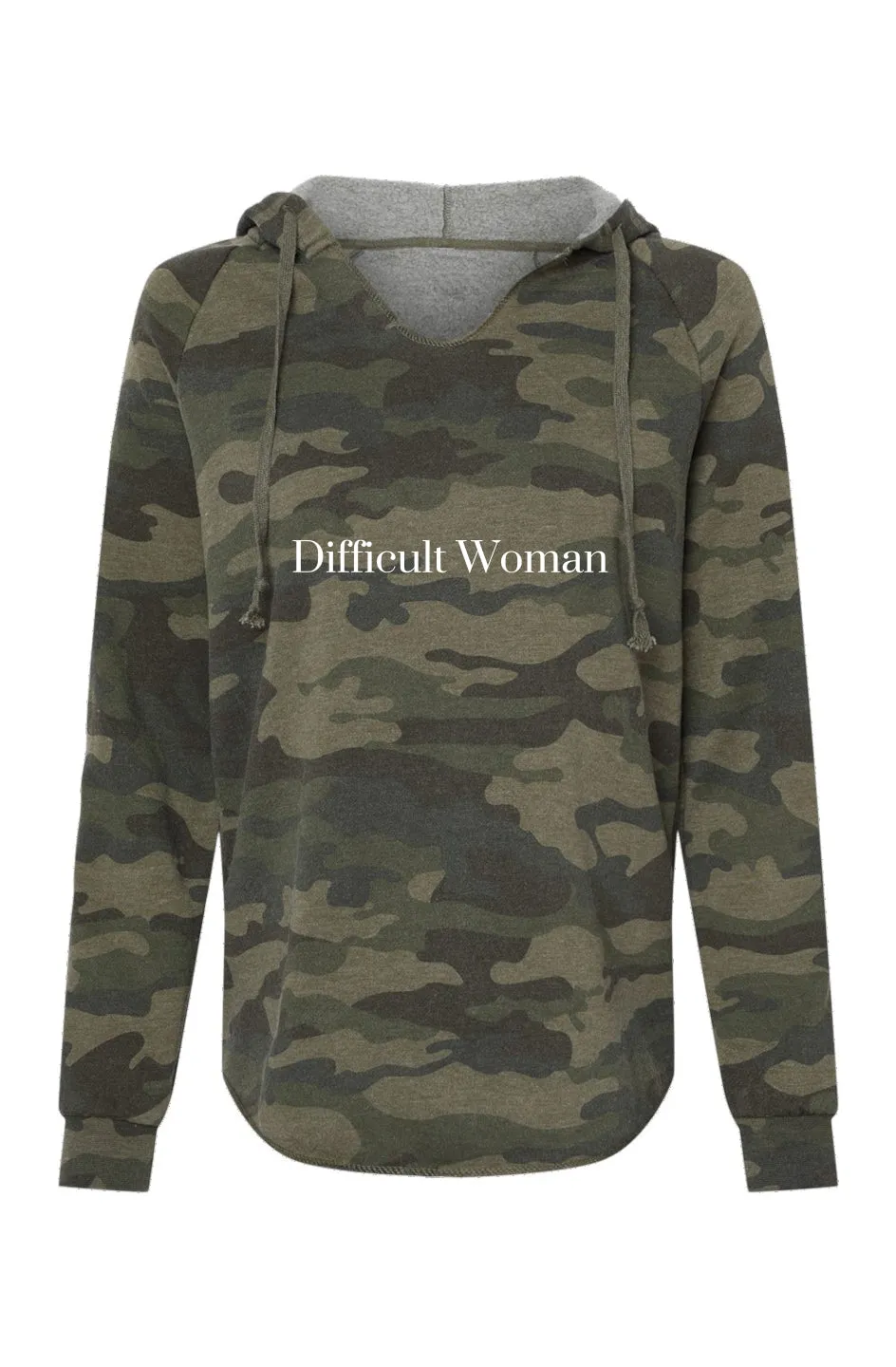 Difficult Woman Lightweight Hoodie - Fern and Oak