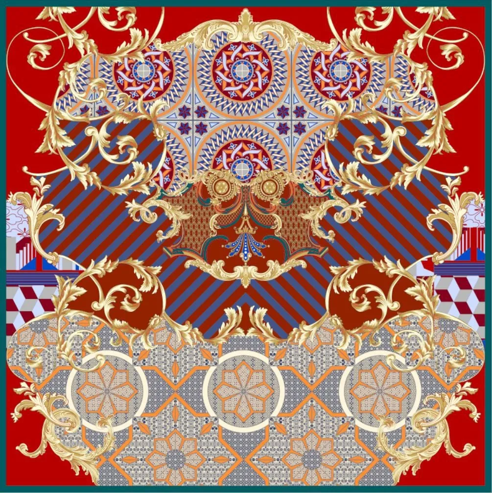 Energy Charmeuse Silk Scarf 106