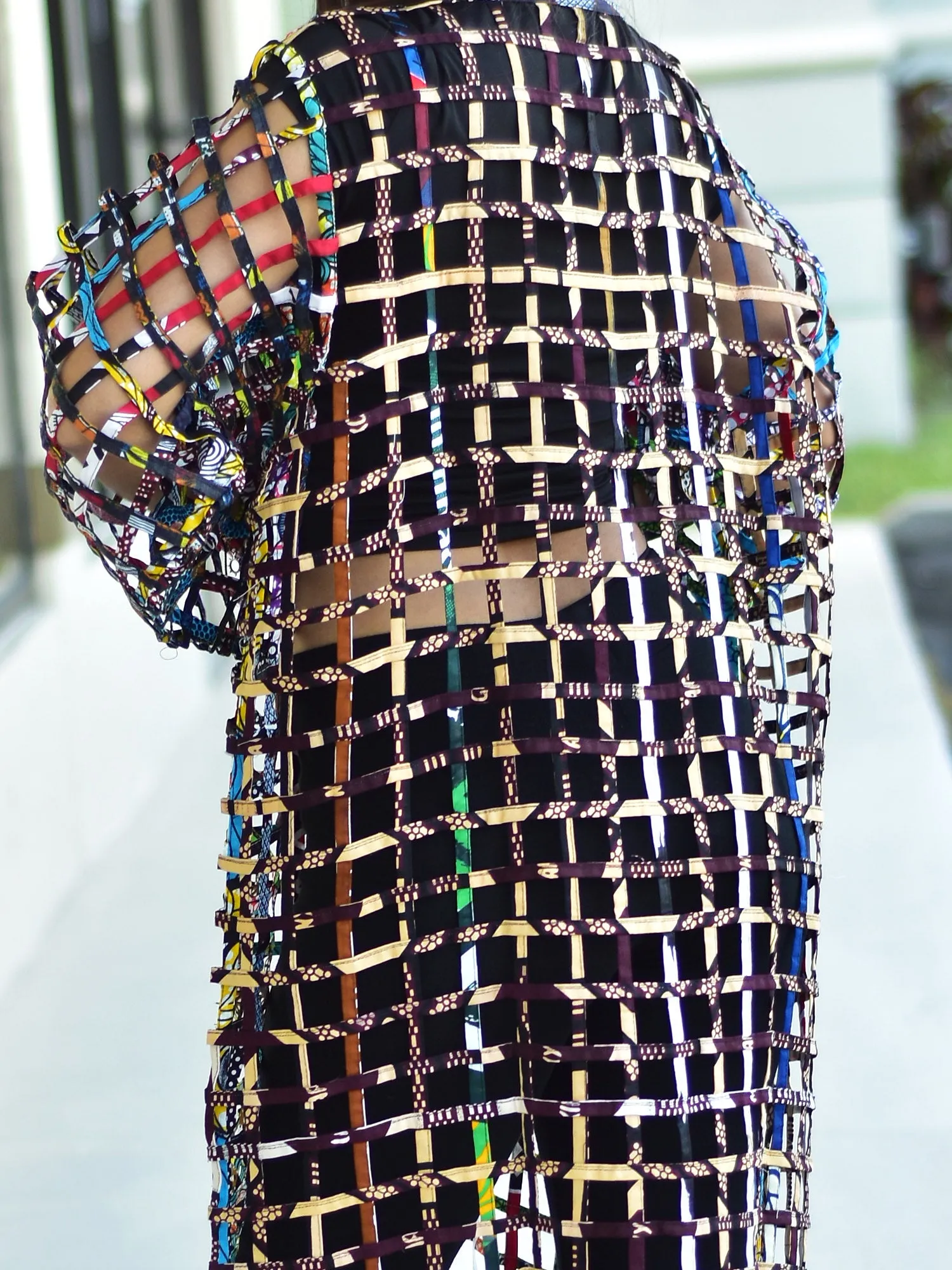 Handmade African Print Cage Style Patchwork Kimono Ankara Unisex Duster Jacket