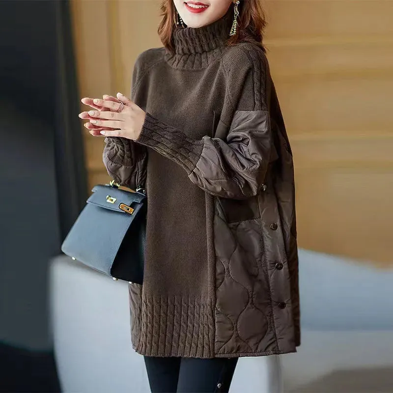 Ingrid - Unique turtleneck jumper dress