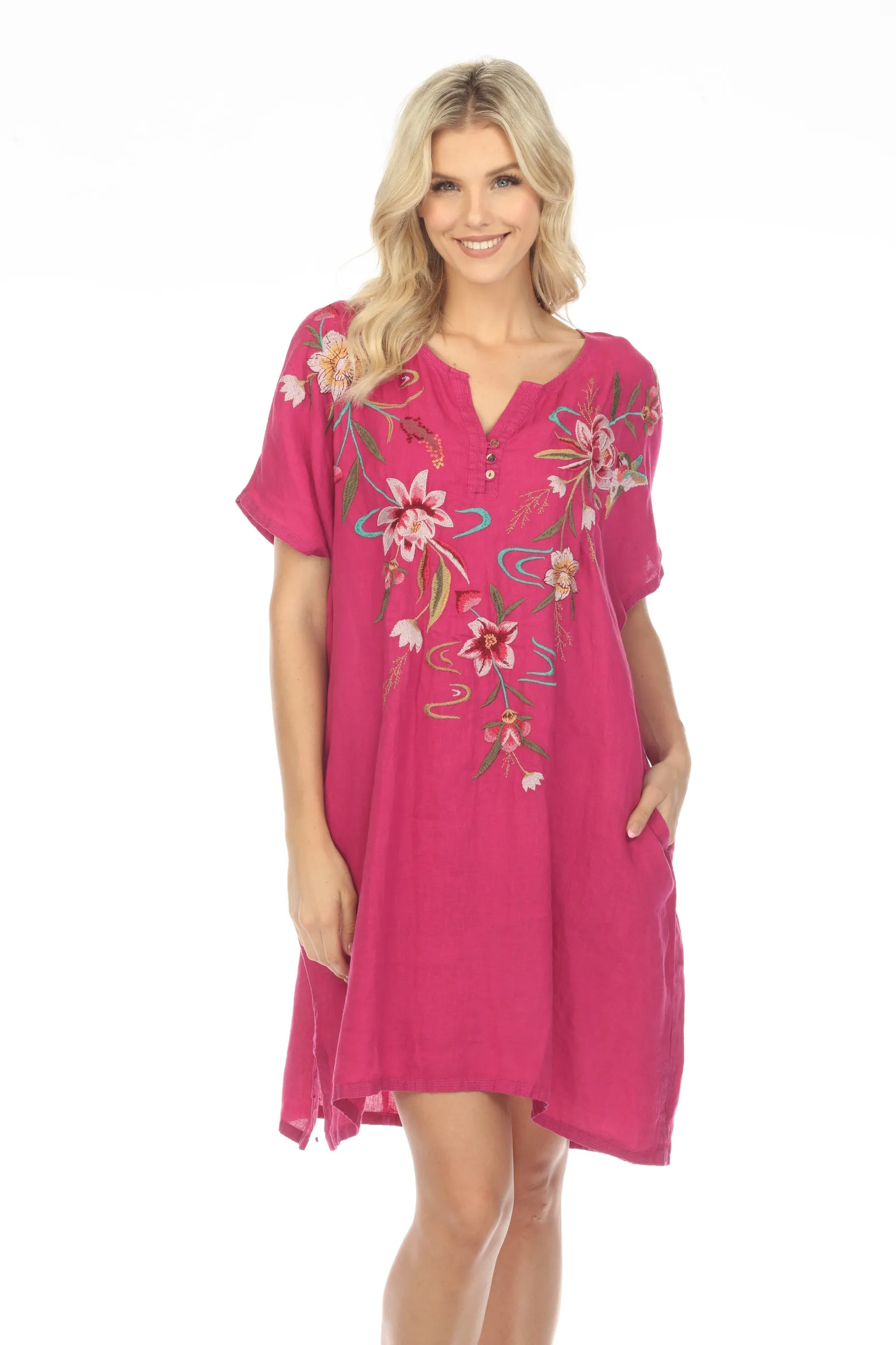 Johnny Was JWLA Maisie Easy Button Tunic Dress J36723 Boho Chic