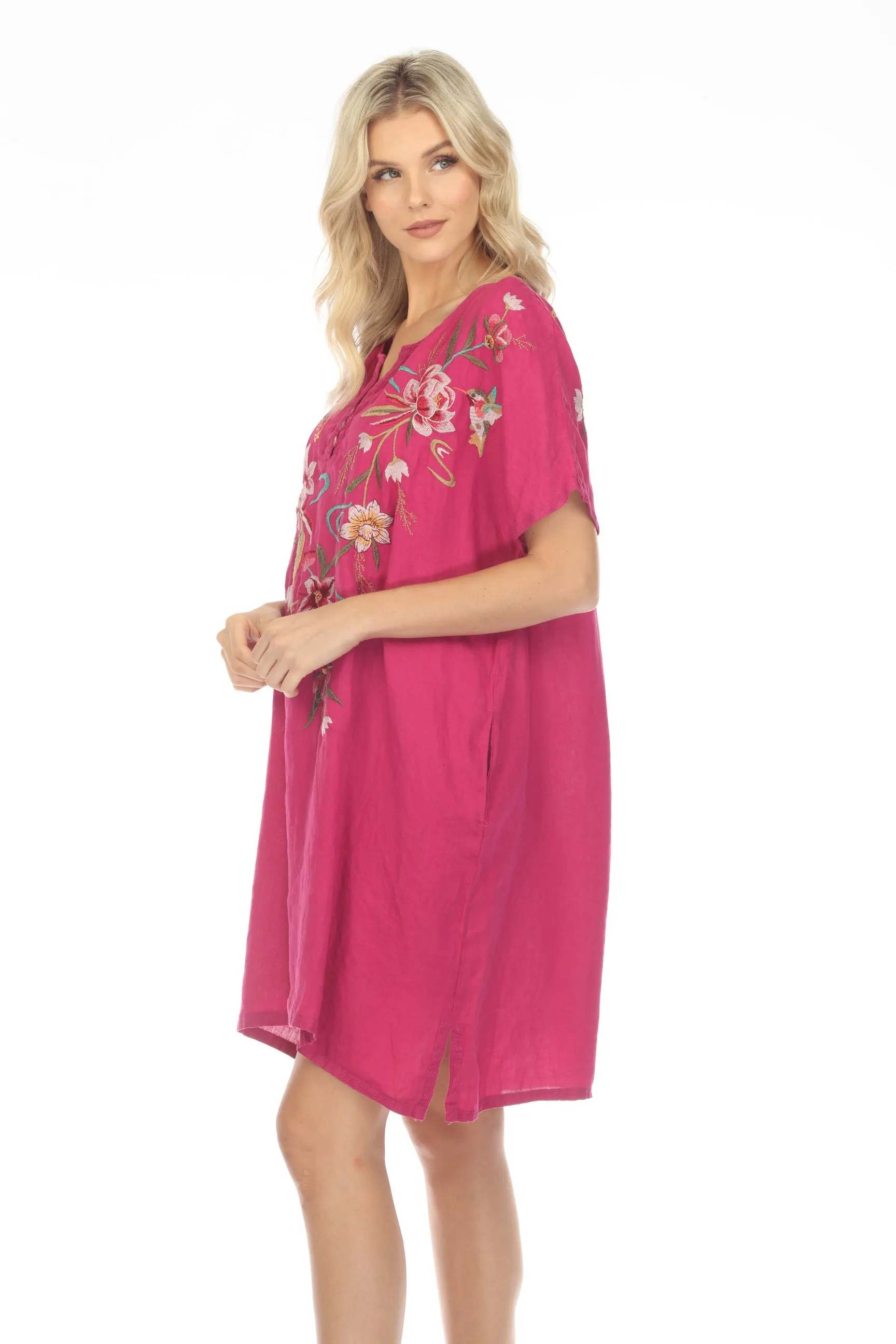 Johnny Was JWLA Maisie Easy Button Tunic Dress J36723 Boho Chic