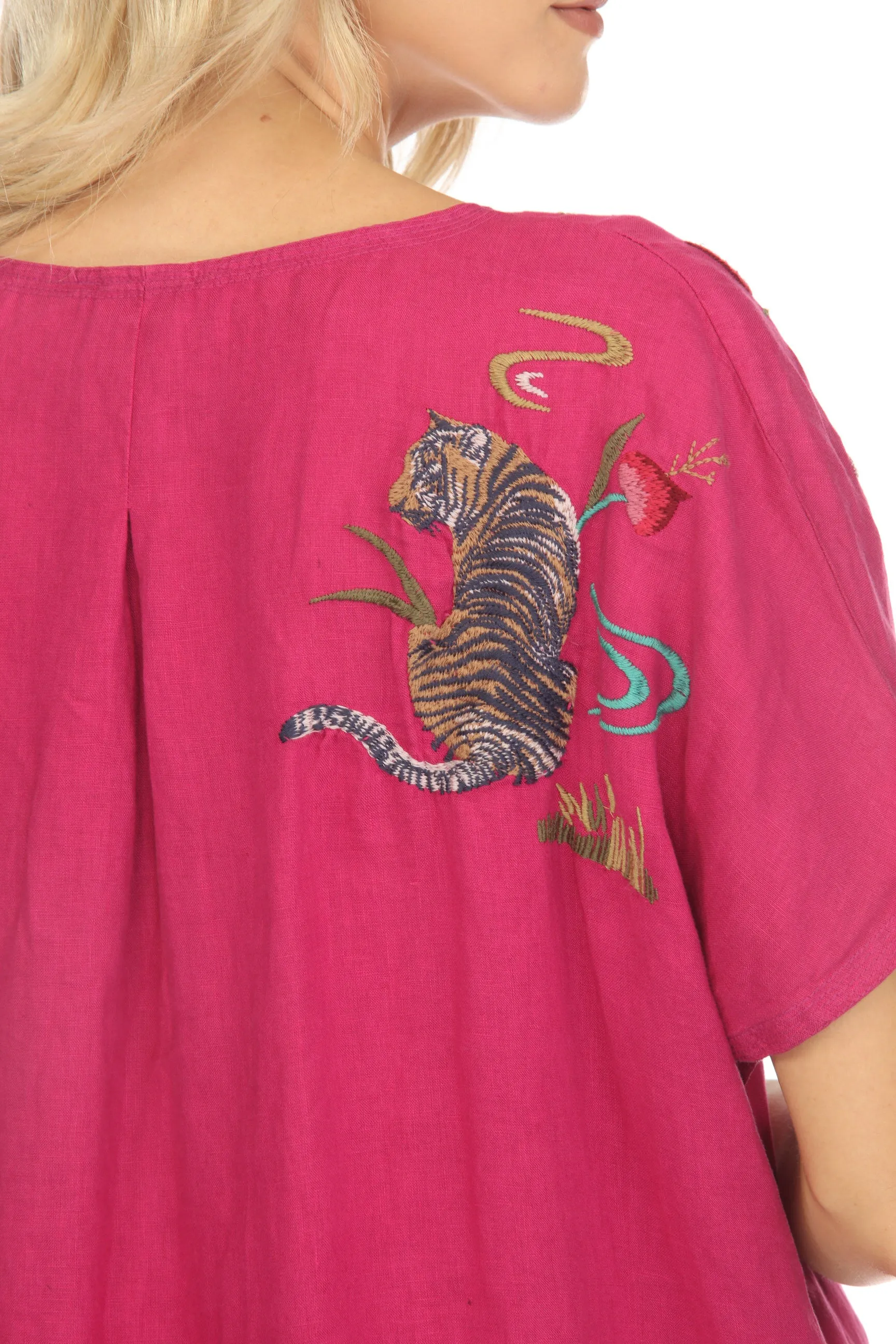Johnny Was JWLA Maisie Easy Button Tunic Dress J36723 Boho Chic