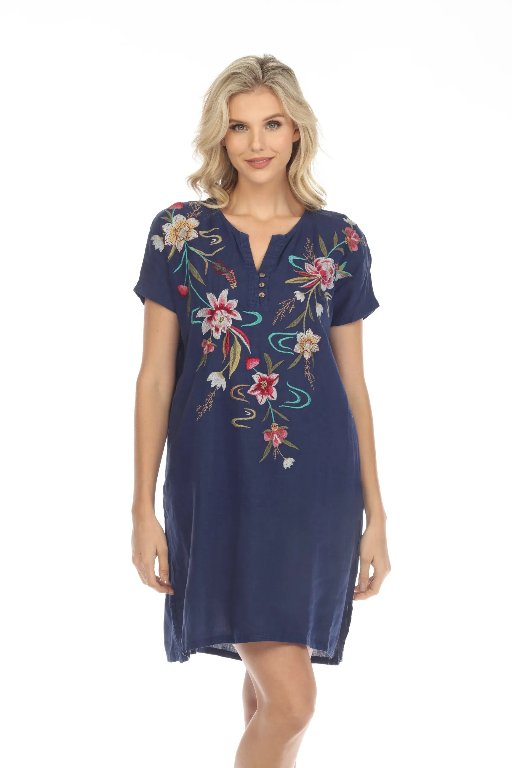 Johnny Was JWLA Maisie Easy Button Tunic Dress J36723 Boho Chic