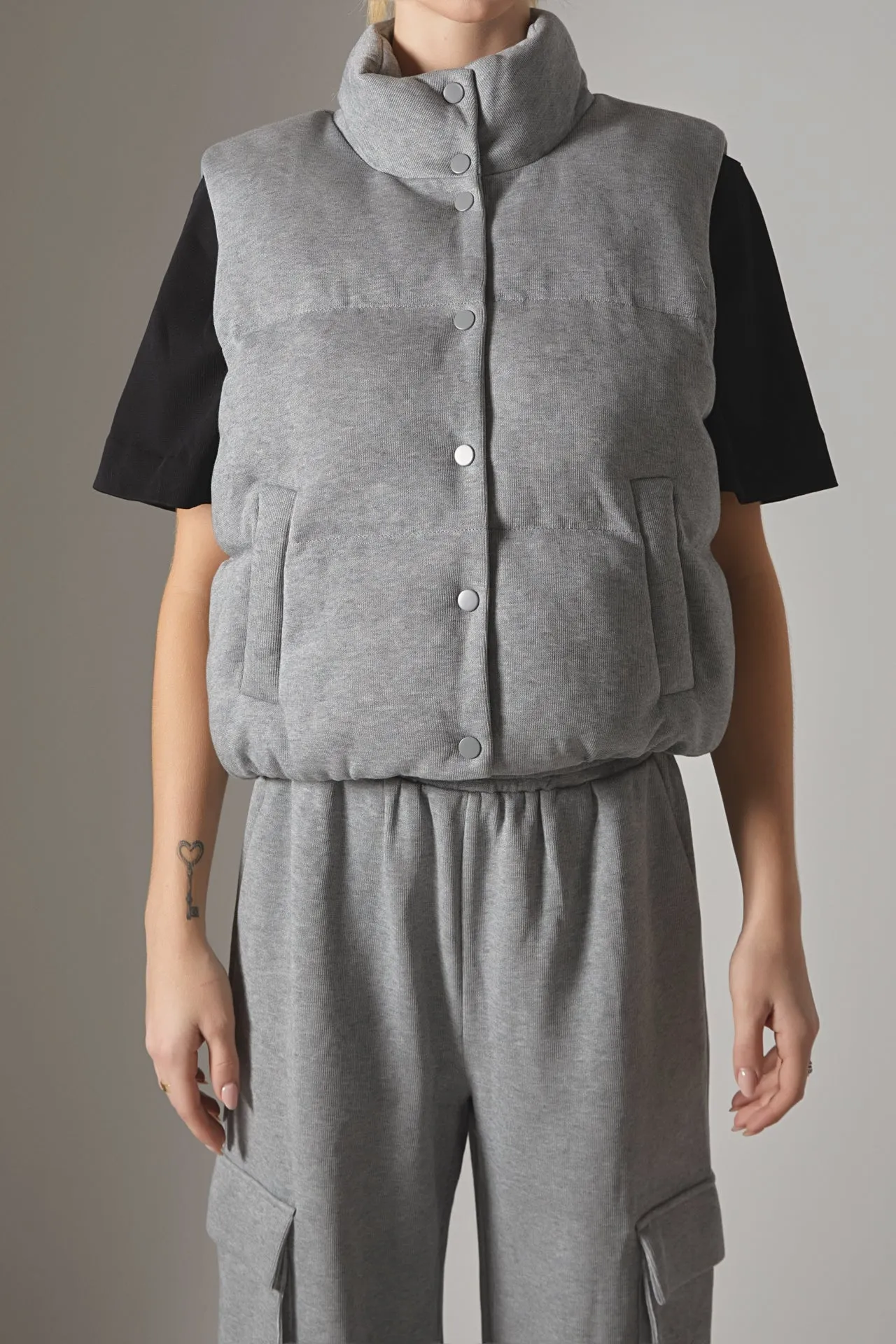 Knit Puffer Vest