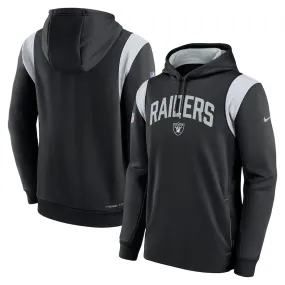 Las Vegas Raiders Nike 2022 Sideline Fleece Performance Therma Fit - Pullover Hoodie