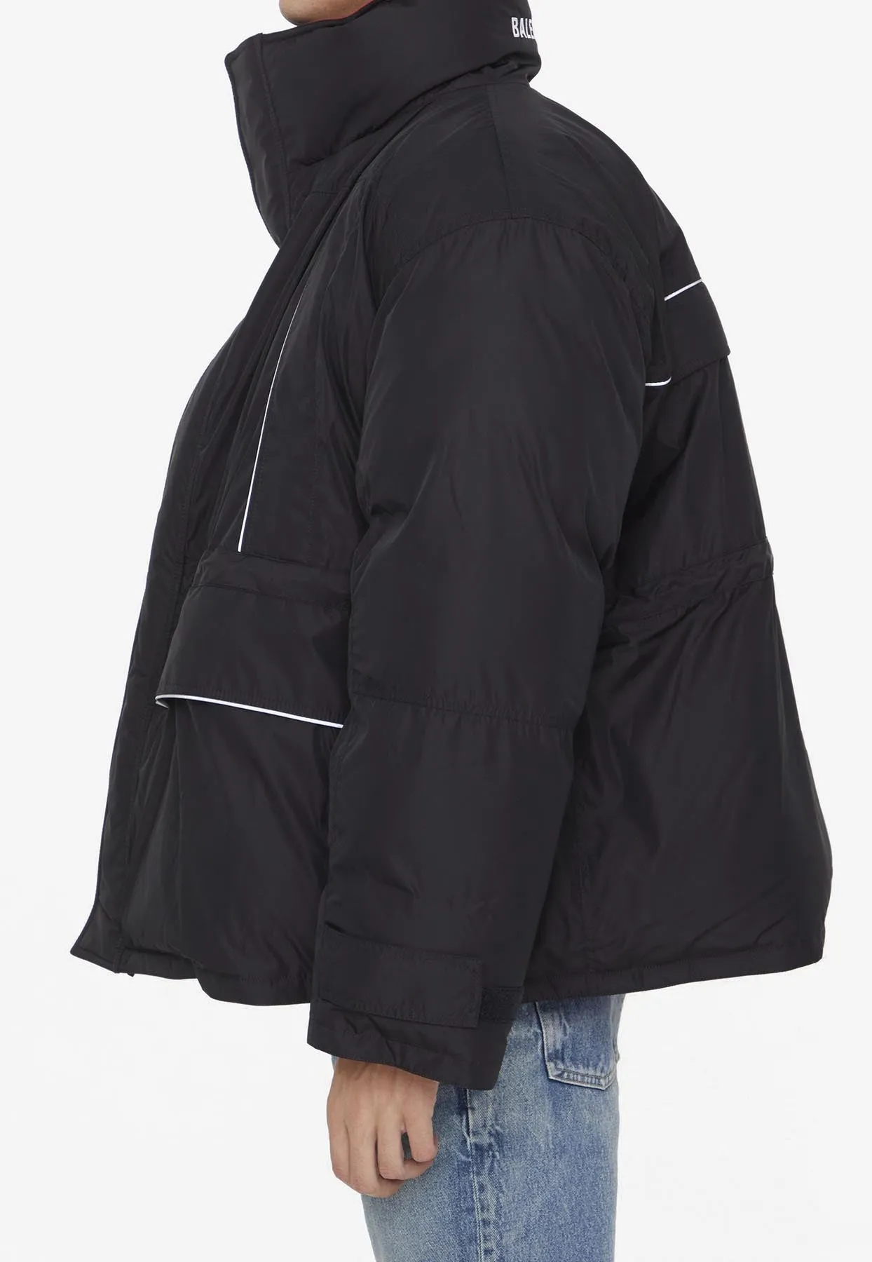 Logo Parka in Tech Fabric