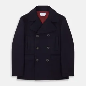Navy Lambswool Redford Peacoat