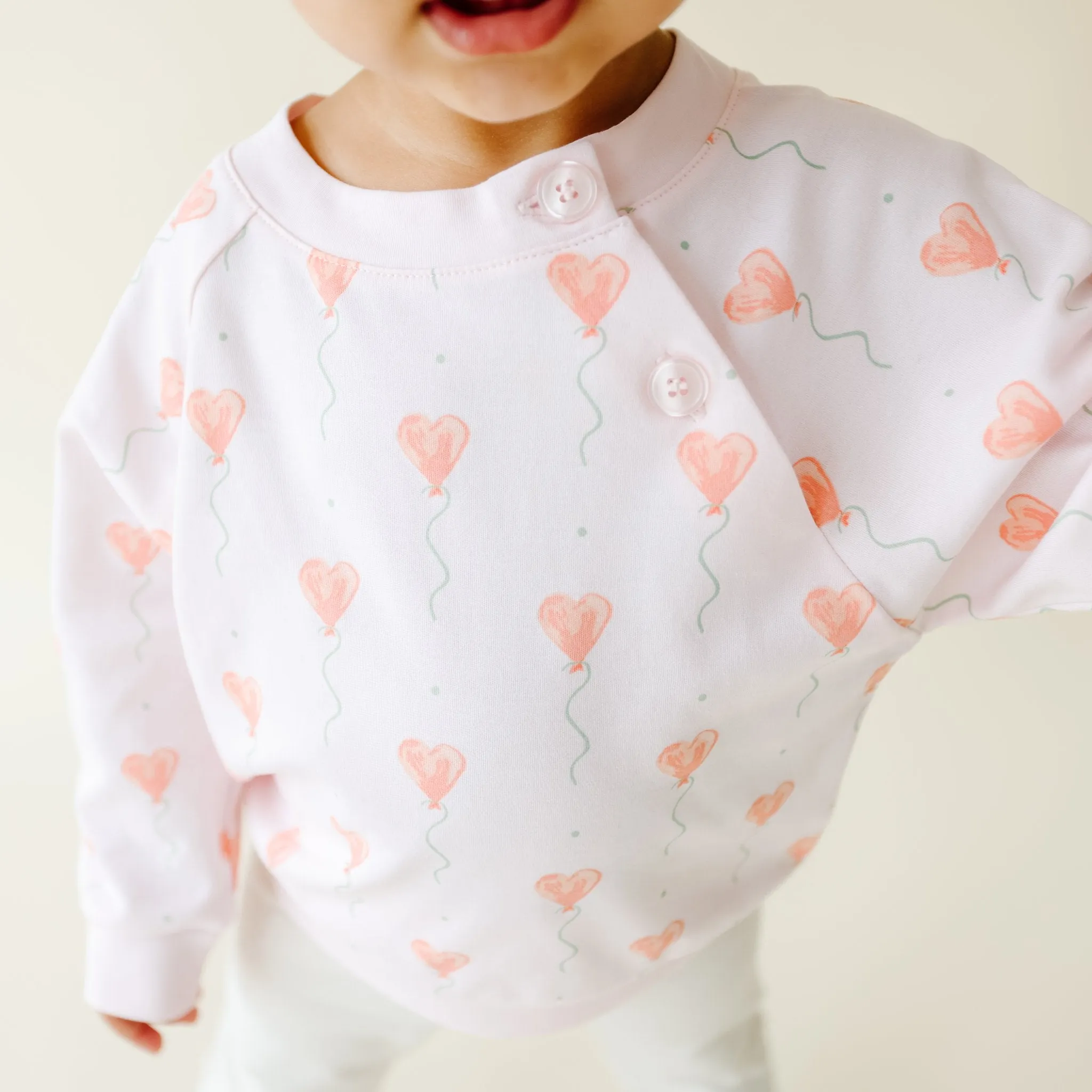 Pink Heart Balloon Legging Set