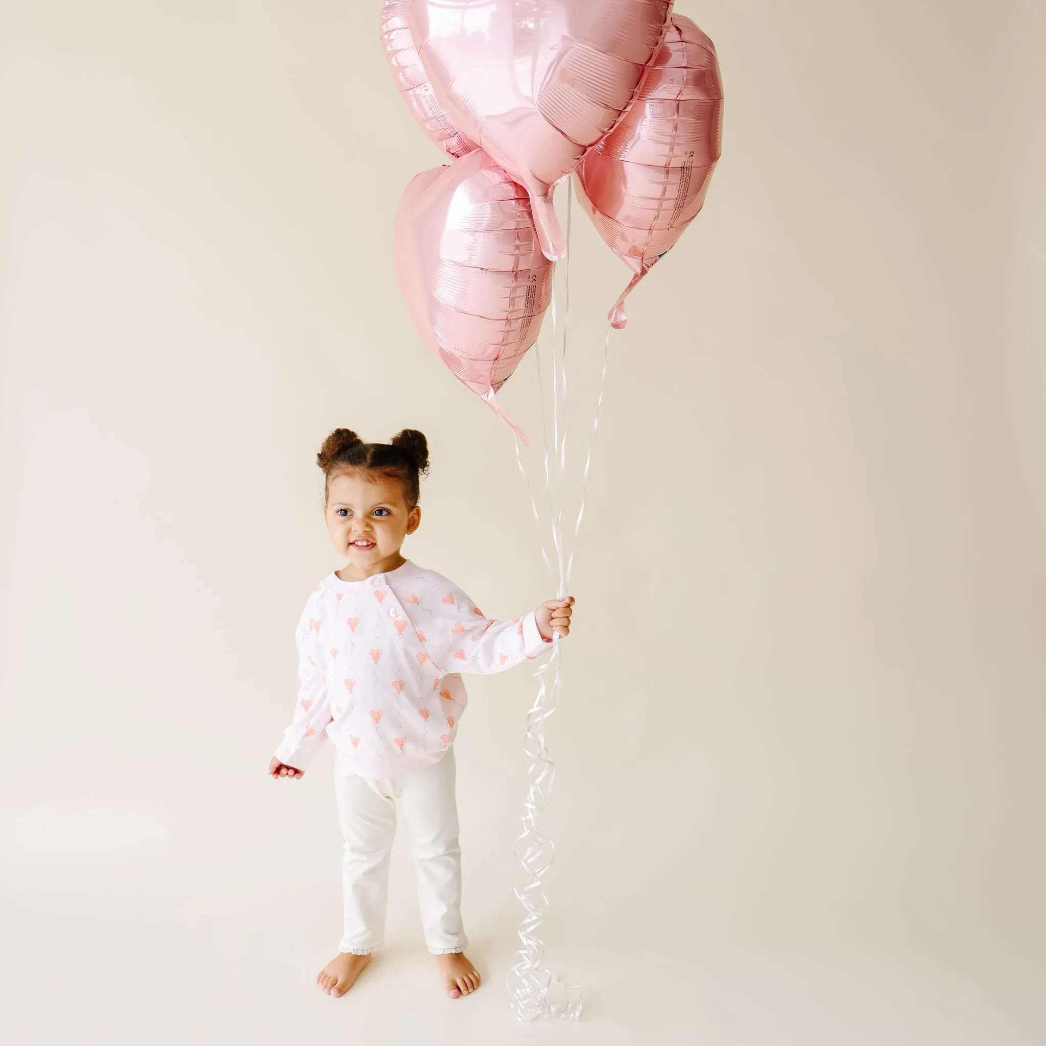 Pink Heart Balloon Legging Set
