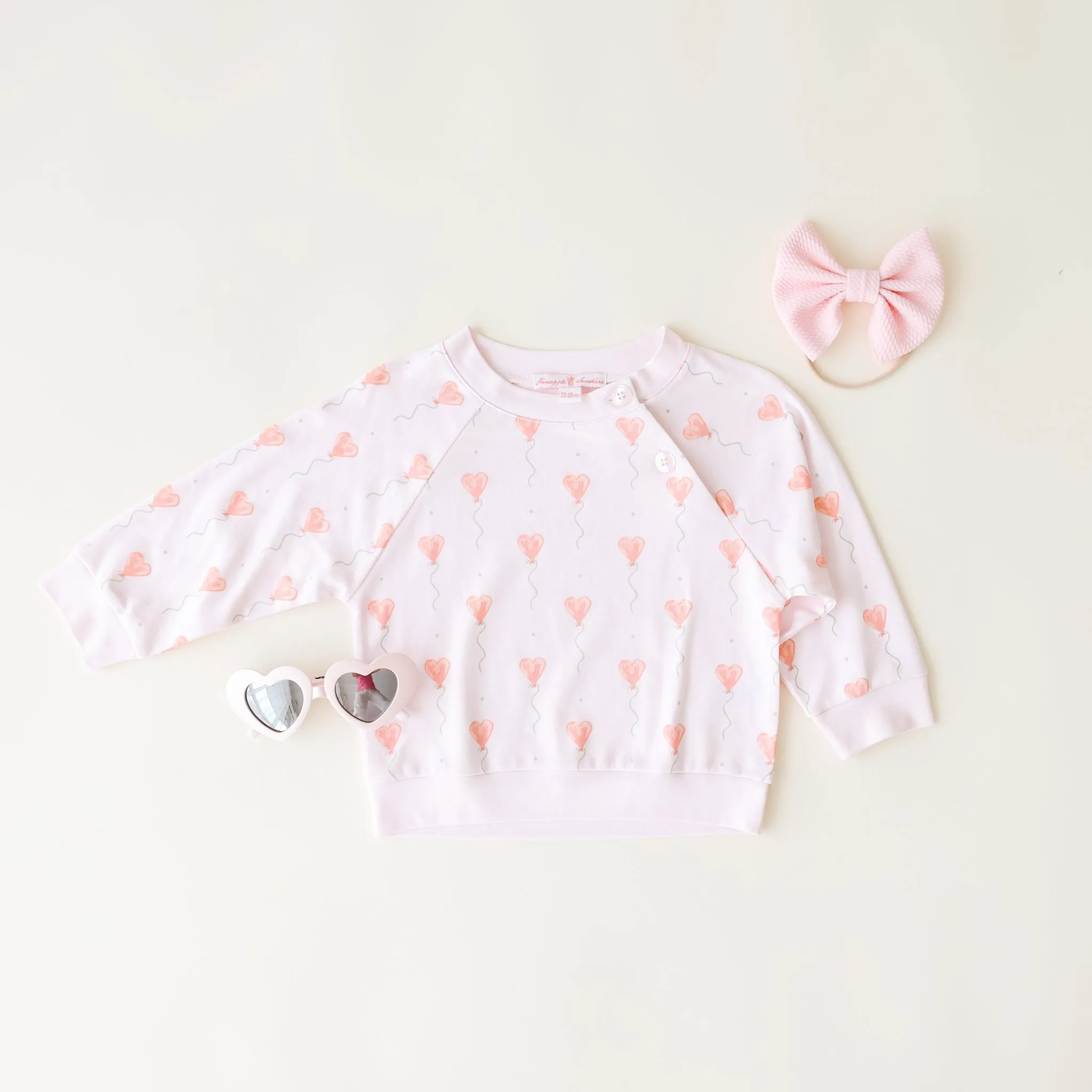 Pink Heart Balloon Legging Set