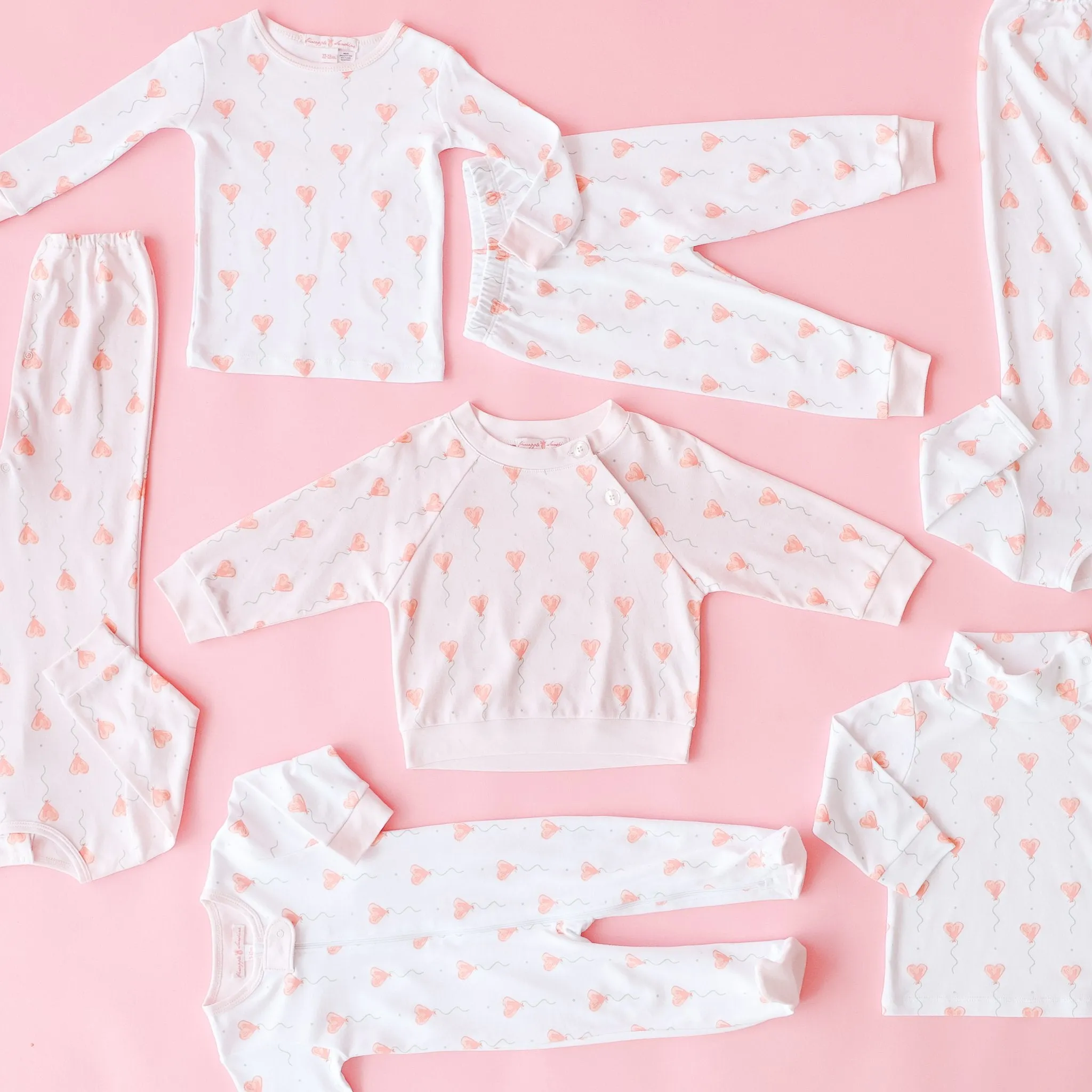 Pink Heart Balloon Legging Set