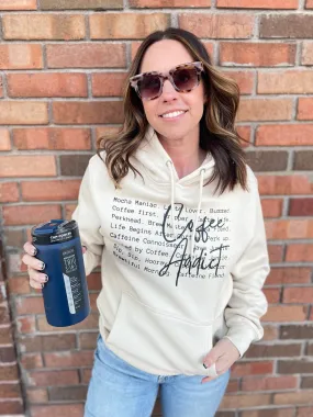 "Coffee Addict" Graphic Hoodie