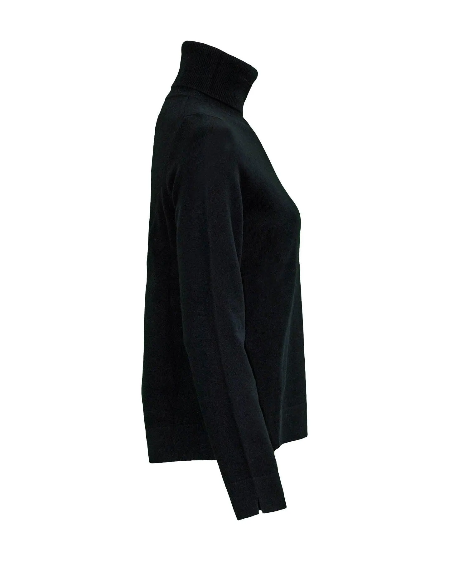 Turtleneck Organic Cashmere Sweater Black