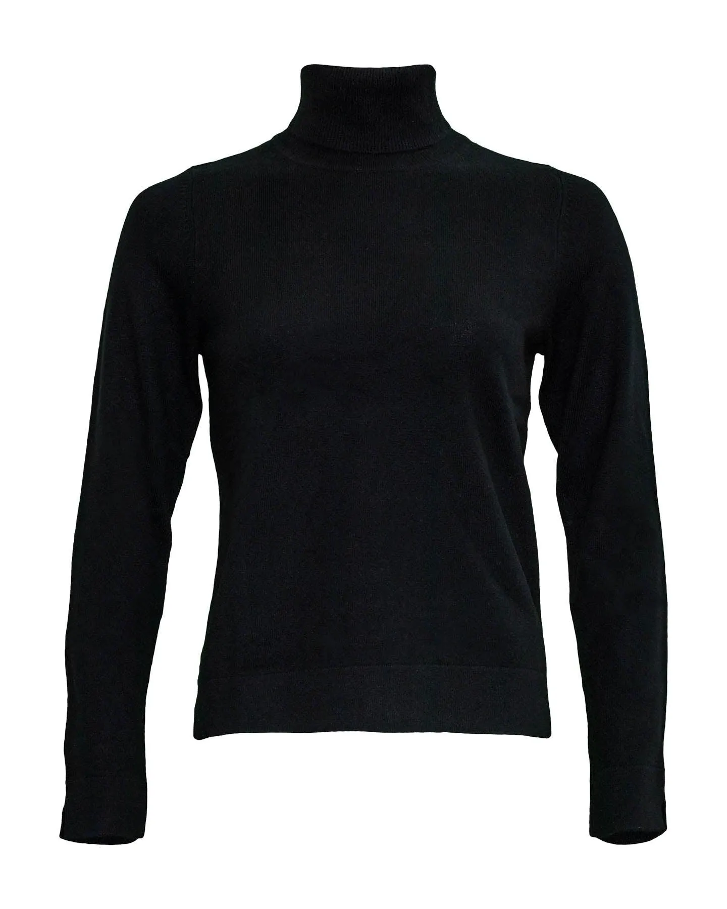 Turtleneck Organic Cashmere Sweater Black