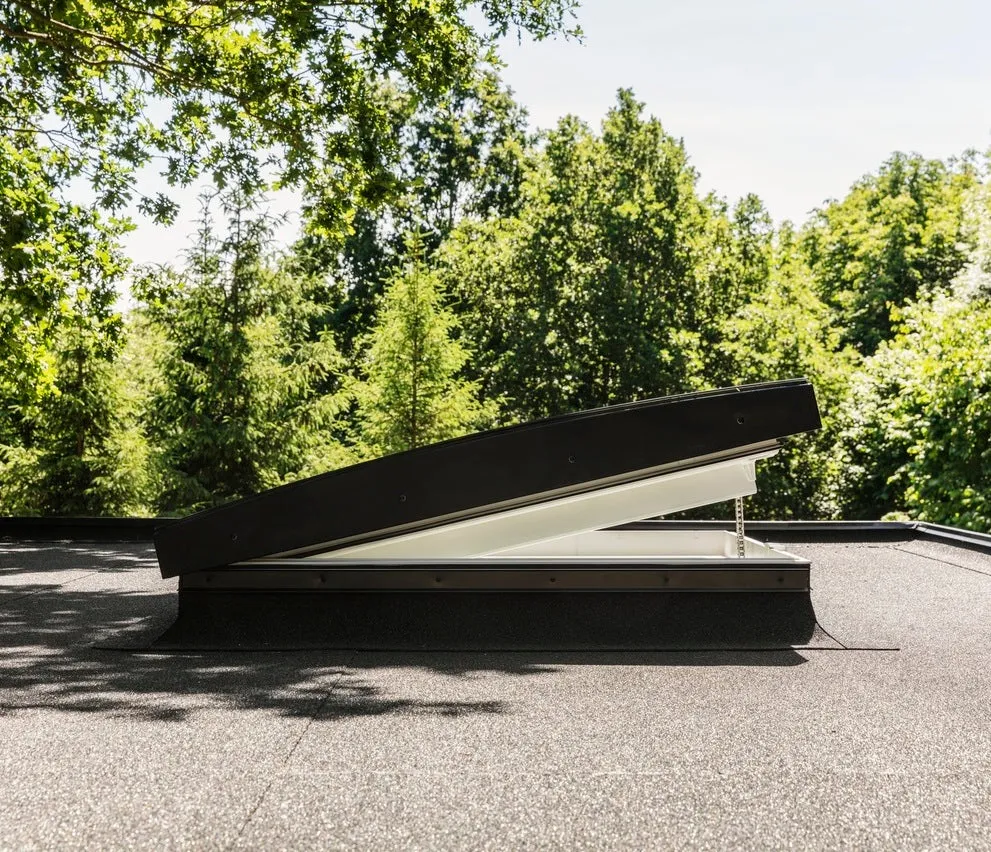 VELUX CVU 080080 1093 INTEGRA® SOLAR Curved Glass Rooflight Package 80 x 80 cm (Including CVU Triple Glazed Base & ISU Curved Glass Top Cover)