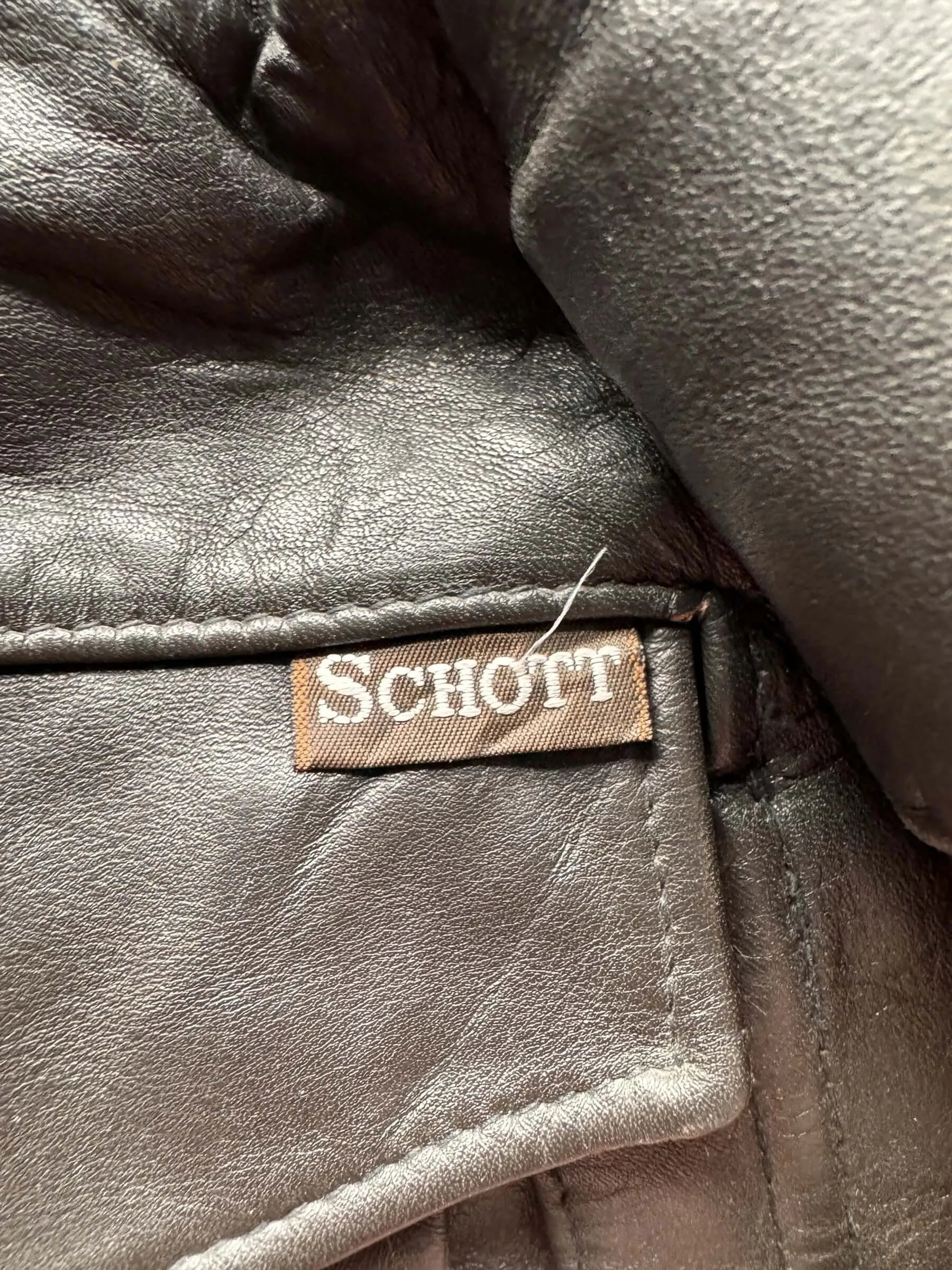 Vintage Schott IS 674 Leather Flight Jacket SZ 42