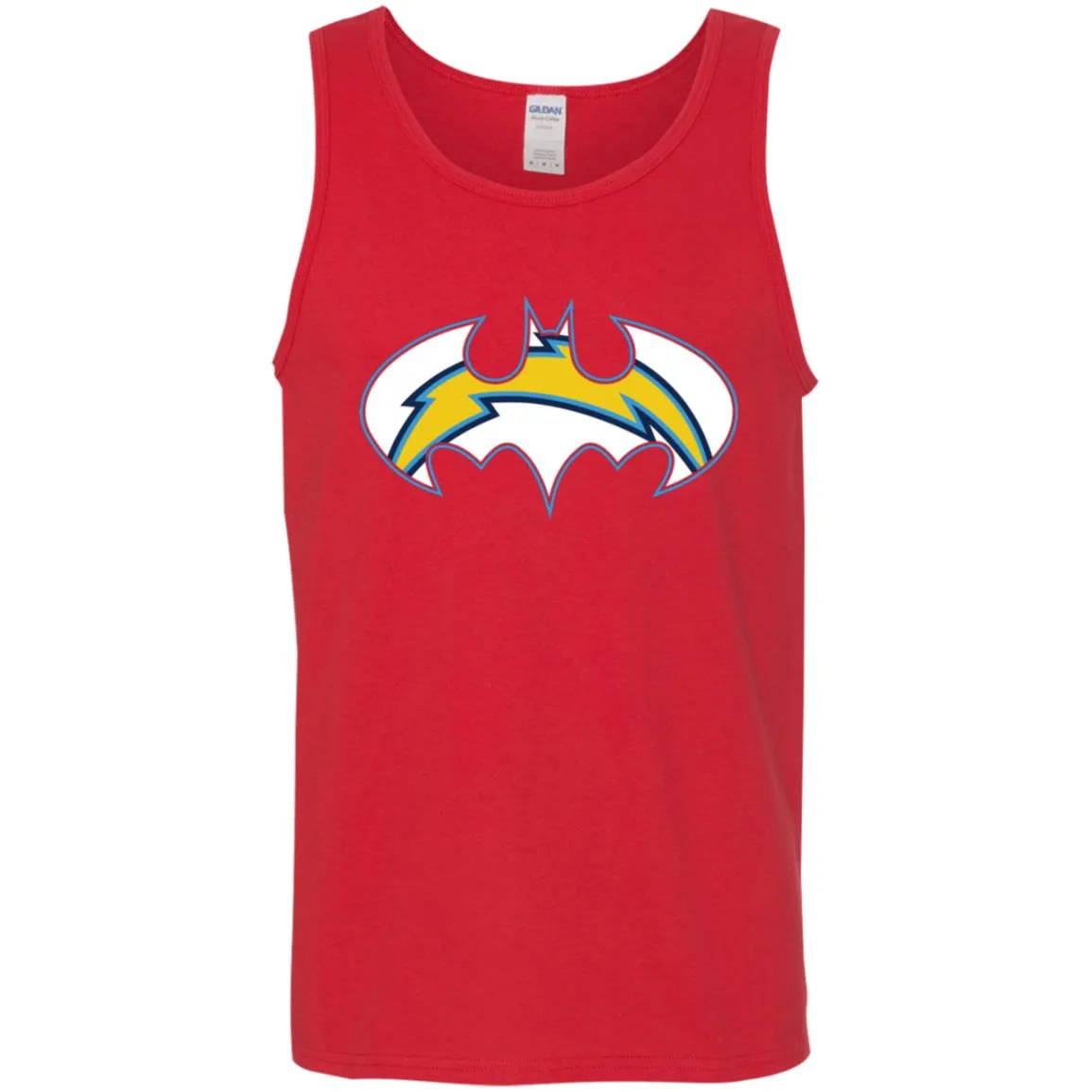 We Are The Los Angeles Chargers Batman Nfl Mashup Men Cotton Tank